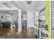 A home with an open foyer, hardwood floors, and view to the living room at 92 Gordon Oaks Way, Moreland, GA 30259