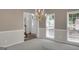Dining room with view of entry and stairwell at 121 Tamerlane, Peachtree City, GA 30269