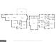 Combined floor plan showing layout of main level and upper level of house at 121 Tamerlane, Peachtree City, GA 30269