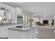 Open kitchen with stainless appliances and view to living room at 121 Tamerlane, Peachtree City, GA 30269