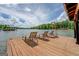 Lake dock featuring lounge chairs to relax by the water, offering stunning views and easy lake access at 22 Waters Bridge Cir, Covington, GA 30014