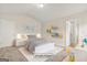 Charming bedroom with playful decor, stylish furniture, and soft carpet at 116 Cabin Way, Hampton, GA 30228
