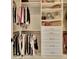 Custom walk-in closet with ample storage, shelves, drawers, and hanging rods for organized wardrobe solutions at 120 Hamilton Glen Ct, Fayetteville, GA 30215