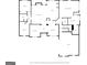 Schematic floor plan illustrating the arrangement of rooms including living spaces, bedrooms, and garage at 1007 Fairway Seven, Villa Rica, GA 30180