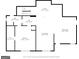 Detailed floor plan of the home showing layout of the kitchen, living room, bath and bedroom at 1007 Fairway Seven, Villa Rica, GA 30180