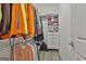 Organized walk-in closet featuring ample shelving and hanging space for storage at 430 Silverbell Ct, Peachtree City, GA 30269