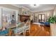 Spacious dining room featuring hardwood floors and view to living areas at 239 Kings Hwy, Decatur, GA 30030
