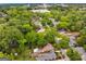 Overhead photo featuring a residential neighborhood surrounded by mature trees at 239 Kings Hwy, Decatur, GA 30030