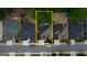 Overhead view of a home with an enclosed backyard, nestled in a leafy neighborhood setting at 1880 Hickory Station Cir, Snellville, GA 30078