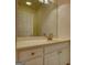 Bathroom features a modern vanity with a large mirror and stylish fixtures at 1880 Hickory Station Cir, Snellville, GA 30078