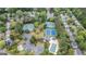 Aerial view of community amenities including tennis courts, a playground, a pool, and a scenic pond at 2022 Maple Ridge, Acworth, GA 30101