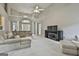 Large living room with sectional sofa and large windows to let in light at 391 Massengale Rd, Brooks, GA 30205