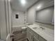 Bright bathroom featuring white cabinetry, subway tile, and updated finishes at 367 Frashier Rd, Carrollton, GA 30116