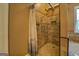 Tile shower features a niche and updated shower head at 637 Lakeview Dr, Newborn, GA 30056