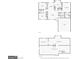 Floor plans featuring the first floor, and an unfinished basement with dimensions at 1152 Sunday Ln, Jonesboro, GA 30238
