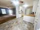 Open-concept kitchen features stylish floors, wood countertops and modern appliances at 578 Lakeridge Se Cir, Conyers, GA 30094