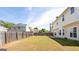 Spacious fenced backyard, offering privacy and plenty of room for recreation and gardening at 2805 Topaz Rd, Riverdale, GA 30296