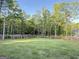 Large fenced-in backyard provides privacy, shade, and space for recreation at 227 Wet Wood Ct, Fairburn, GA 30213