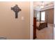 Bedroom view features beige walls and a four-poster bed at 150 Murphy Creek Ln, Fayetteville, GA 30215