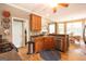 Spacious kitchen featuring stainless steel appliances and breakfast bar with adjacent dining area at 150 Murphy Creek Ln, Fayetteville, GA 30215