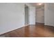 Spacious walk-in closet with hardwood floors, shelving, and ample storage at 5028 Chapel Lake Cir, Douglasville, GA 30135