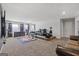 Finished basement with comfortable seating, entertainment area, and ample space at 3213 Blackley Old Rd, Douglasville, GA 30135