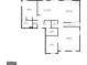 First floor plan featuring a kitchen, living room, and office at 3213 Blackley Old Rd, Douglasville, GA 30135