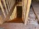 Framing of staircase in new home construction at 95 Cambridge, Covington, GA 30014