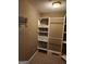 Organized walk-in closet featuring drawers and wire baskets for convenient storage solutions at 350 Lakeview Dr, Brooks, GA 30205