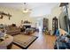 Spacious living room featuring hardwood floors, fireplace, and ample natural light at 2804 Davis Mill N Rd, Dallas, GA 30157