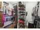 Well-organized walk-in closet with shelving and hanging space for optimal storage at 411 Johnson Rd, Locust Grove, GA 30248