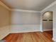 Living room features hardwood floors and decorative molding at 330 Bentleigh Station Dr, Acworth, GA 30101