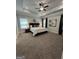 Spacious primary bedroom with tray ceilings, plush carpeting, and large windows at 3006 Fairway Dr, Villa Rica, GA 30180