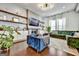 Inviting living room with hardwood floors, modern lighting, and comfortable seating, perfect for relaxation at 4760 Highside Way, Smyrna, GA 30082