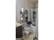 Cluttered bathroom featuring a shower-tub combo with shower curtain at 6880 Mountain Cir, Riverdale, GA 30274