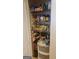 Organized pantry featuring shelving stocked with a variety of food items at 6880 Mountain Cir, Riverdale, GA 30274
