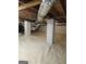 Spacious encapsulated basement with visible support beams, offering a dry environment at 175 Forest Lake Dr, Fayetteville, GA 30215