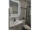 Modern bathroom vanity with an illuminated mirror and stylish sink at 175 Forest Lake Dr, Fayetteville, GA 30215