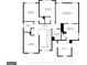 Second floor layout with bedrooms, bathrooms, laundry, and walk-in closet dimensions at 613 Blackburn Ln, Peachtree City, GA 30269