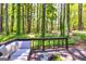 Inviting back porch with comfortable seating and lush greenery, perfect for outdoor relaxation at 65 Cobblestone Crk, Peachtree City, GA 30269