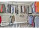 Walk-in closet with wall-to-wall, floor-to-ceiling shelving and racks for optimal storage and organization at 106 Hidden Springs Ln, Peachtree City, GA 30269