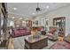 Spacious living room with hardwood floors, comfortable seating, and an open layout to the kitchen at 500 Cottonwood Cir, Peachtree City, GA 30269
