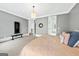 Spacious main bedroom featuring tray ceiling, fireplace and with lots of natural light at 600 Lake Overlook Dr, Canton, GA 30114