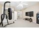 Bedroom featuring a punching bag and large TV at 600 Lake Overlook Dr, Canton, GA 30114