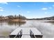 Picturesque lake view from a private dock, showcasing waterfront living at its finest at 600 Lake Overlook Dr, Canton, GA 30114