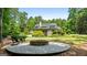 Large backyard with fire pit and seating area at 130 Allie Drive, Mcdonough, GA 30252