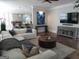 Inviting living room showcasing hardwood floors, modern decor, and an open-concept layout at 405 Highgrove Dr, Fayetteville, GA 30215