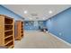 Large finished basement with ample space for a home office at 212 Warrenton Dr, Douglasville, GA 30134