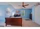 Spacious bedroom features a ceiling fan and natural light at 212 Warrenton Dr, Douglasville, GA 30134