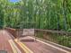 Wooden deck includes a swing, overlooking a wooded area at 175 N Unity Grove Rd, Locust Grove, GA 30248